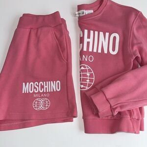 Pink Moschino Sweater and Short Set